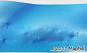 Physical 3D Map of the area around 61° 46' 42" S, 34° 46' 29" W