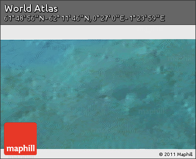 Satellite 3D Map of the Area around 62° 0' 21" N, 0° 55' 29" E