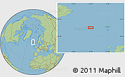 Savanna Style Location Map of the area around 62° 0' 21" N, 10° 7' 30" W
