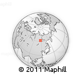 Outline Map of the Area around 62° 0' 21" N, 116° 31' 30" E, rectangular outline