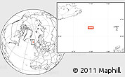 Blank Location Map of the area around 62° 0' 21" N, 11° 49' 29" W