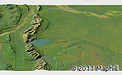 Satellite 3D Map of the area around 62° 0' 21" N, 123° 10' 30" W