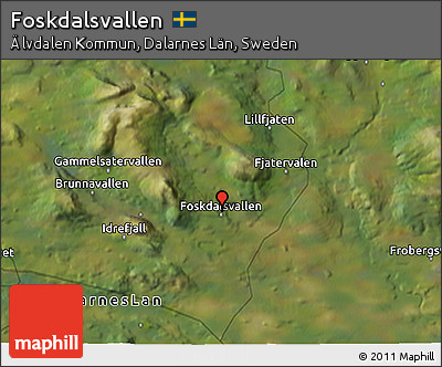 Satellite 3D Map of Foskdalsvallen