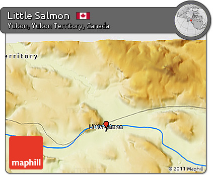 Physical 3D Map of Little Salmon