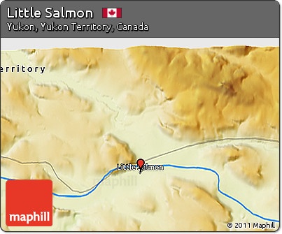 Physical 3D Map of Little Salmon