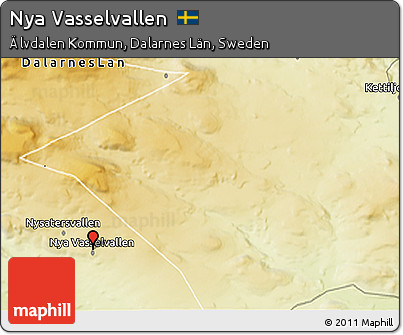 Physical 3D Map of Nya Vasselvallen