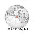 Outline Map of the Area around 62° 0' 21" N, 140° 10' 30" W, rectangular outline