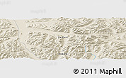 Shaded Relief Panoramic Map of the area around 62° 0' 21" N, 142° 52' 30" E