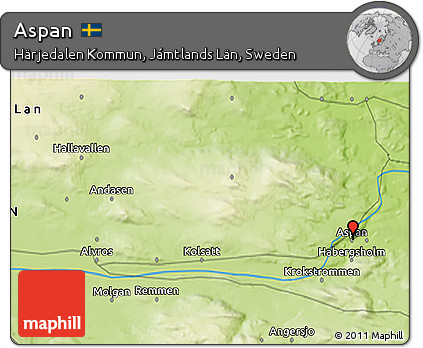 Physical 3D Map of Aspan