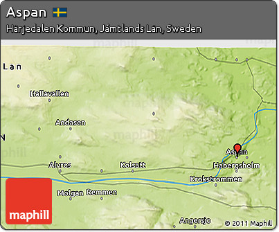 Physical 3D Map of Aspan