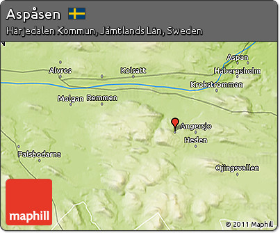 Physical 3D Map of Aspåsen