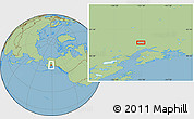 Savanna Style Location Map of the area around 62° 0' 21" N, 151° 13' 29" W