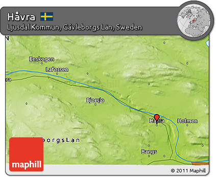 Physical 3D Map of Håvra