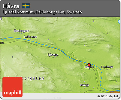 Physical 3D Map of Håvra