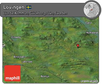 Satellite 3D Map of Lövingen