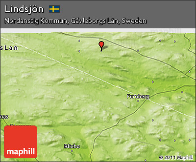 Physical 3D Map of Lindsjön