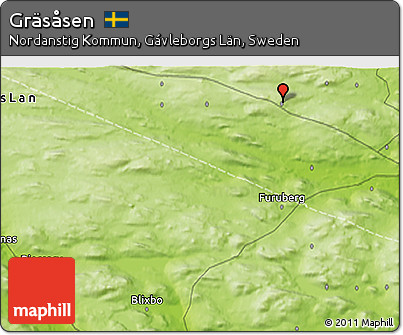 Physical 3D Map of Gräsåsen