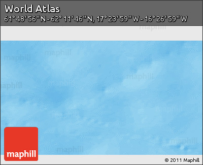 Physical 3D Map of the Area around 62° 0' 21" N, 16° 55' 29" W