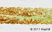 Physical Panoramic Map of the area around 62° 0' 21" N, 171° 46' 30" E