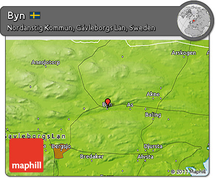 Physical 3D Map of Byn