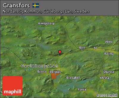Satellite 3D Map of Gränsfors