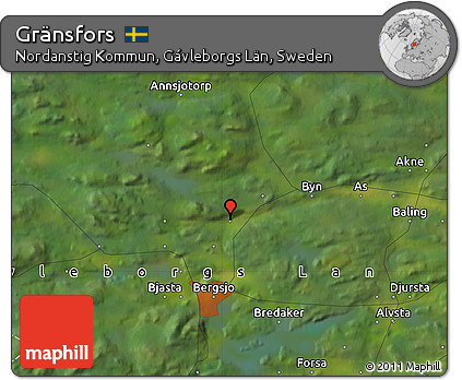 Satellite Map of Gränsfors