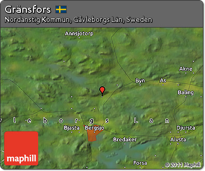 Satellite Map of Gränsfors