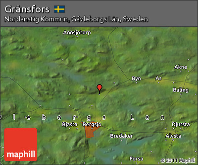 Satellite Map of Gränsfors