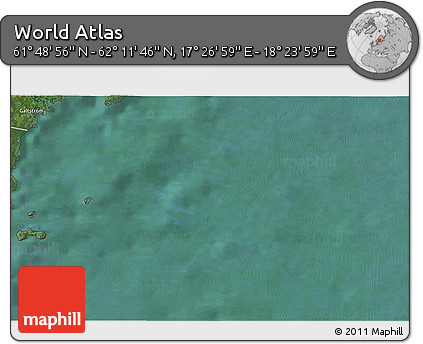 Satellite 3D Map of the Area around 62° 0' 21" N, 17° 55' 29" E