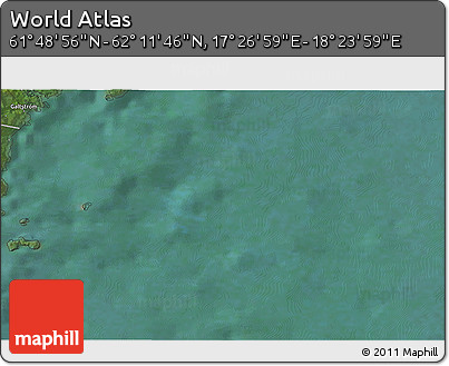 Satellite 3D Map of the Area around 62° 0' 21" N, 17° 55' 29" E