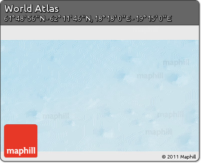 Physical 3D Map of the Area around 62° 0' 21" N, 18° 46' 29" E