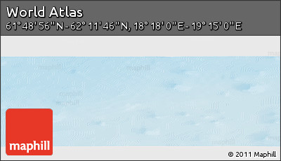 Physical Panoramic Map of the Area around 62° 0' 21" N, 18° 46' 29" E