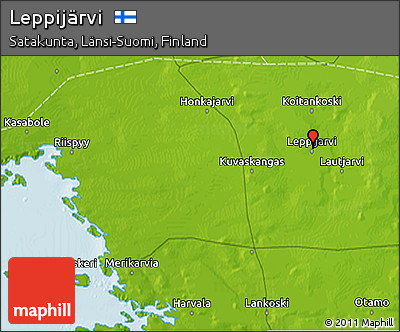 Physical 3D Map of Leppijärvi