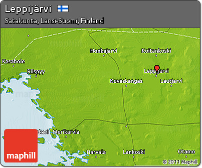 Physical 3D Map of Leppijärvi