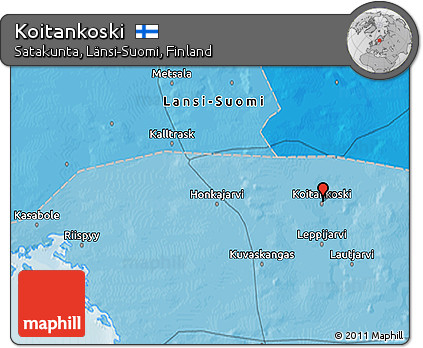 Political 3D Map of Koitankoski