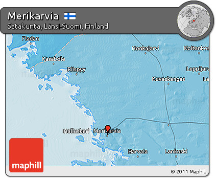 Political 3D Map of Merikarvia
