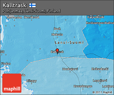 Political 3D Map of Kallträsk