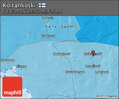 Political 3D Map of Koitankoski