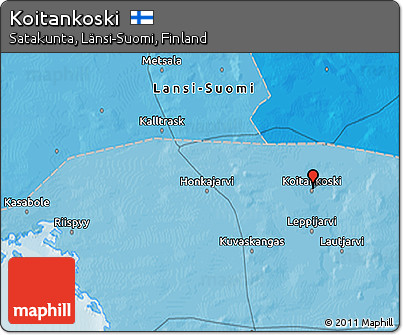 Political 3D Map of Koitankoski