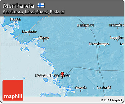 Political 3D Map of Merikarvia