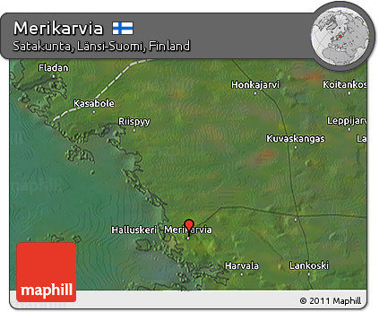Satellite 3D Map of Merikarvia