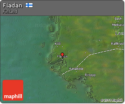 Satellite 3D Map of Fladan
