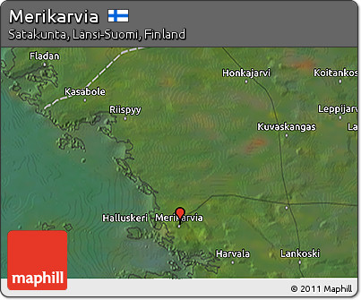 Satellite 3D Map of Merikarvia