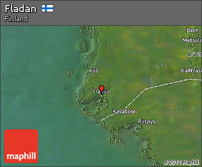 Satellite 3D Map of Fladan