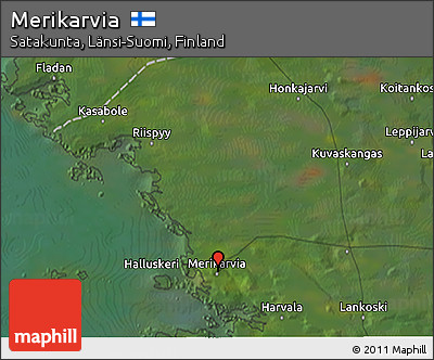 Satellite 3D Map of Merikarvia