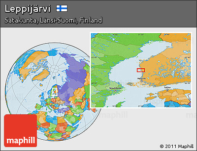 Political Location Map of Leppijärvi