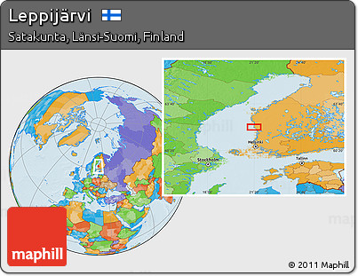Political Location Map of Leppijärvi
