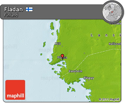 Physical Map of Fladan
