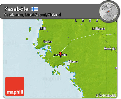 Physical Map of Kasaböle