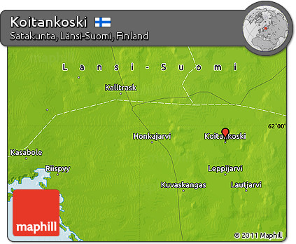Physical Map of Koitankoski